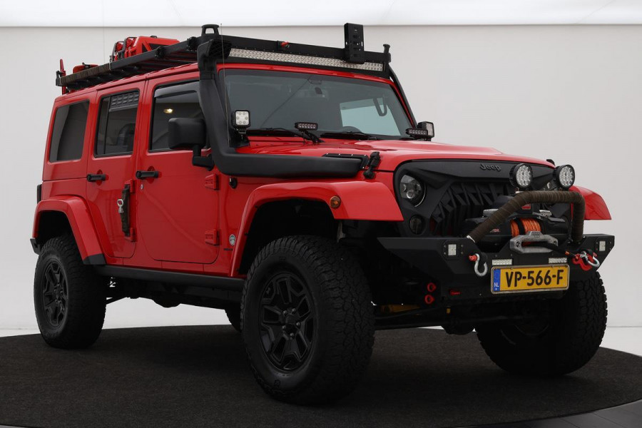 Jeep Wrangler 2.8 CRD Rubicon Unlimited | Expeditie klaargemaakt | Navigatie | Stoelverwarming | Half leder | Climate control