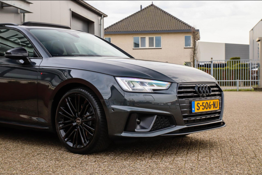 Audi A4 Avant 40 2.0TFSI S line Black Edition Facelift 190pk S-Tronic 1e|DLR|Panoramadak|Virtual Cockpit|Leder|LED Matrix|Black|19