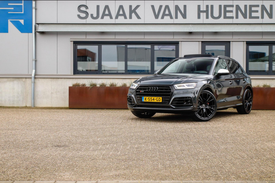 Audi SQ5 3.0TFSI Q5 Quattro S-Line 354pk Automaat! 2e Eig|DLR|Luchtvering|Kuipstoelen|Panoramadak|Virtual Cockpit|Black|Carbon|22