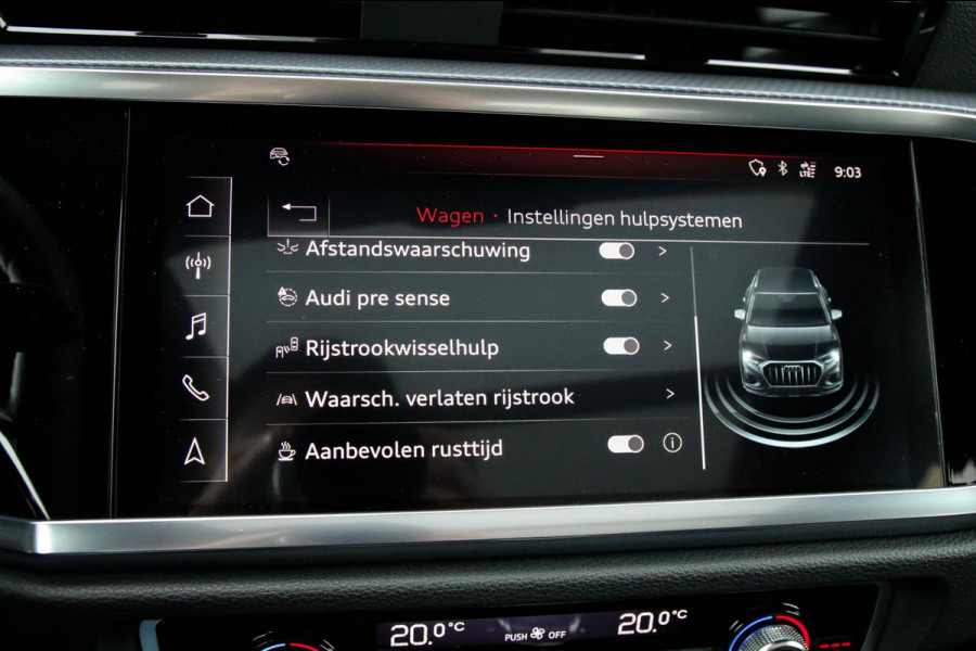 Audi Q3 40TFSI Quattro Edition One S Line 190pk S-Tronic! 1e Eig|Panoramadak|Virtual Cockpit|LED Matrix|Leder|Camera|20inch|Black