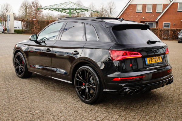 Audi SQ5 3.0TFSI Q5 Quattro S-Line 354pk Automaat! 1e Eig|NL|DLR|Luchtvering|Kuipstoelen|Panoramadak|Virtual Cockpit|Black|Carbon