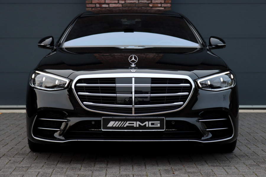 Mercedes-Benz S-Klasse 580 e 4-MATIC Lang AMG Line Aut9, Plug-in Hybride, Luchtvering, Panoramadak, Surround Camera, Head-up Display, Burmester, Zonweringspakket, Tablet Achterin, Distronic+, Stoelverwarming/-ventilatie V+A, Rijsassitentiepakket, E