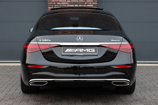 Mercedes-Benz S-Klasse 580 e 4-MATIC Lang AMG Line Aut9, Plug-in Hybride, Luchtvering, Panoramadak, Surround Camera, Head-up Display, Burmester, Zonweringspakket, Tablet Achterin, Distronic+, Stoelverwarming/-ventilatie V+A, Rijsassitentiepakket, E