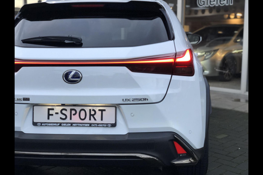 Lexus UX 250h AWD F Sport Premium | Leer, Geheugenfunctie, 360 Camera, Stoelventilatie, Stuurverwarming, Dodehoekherkenning, HUD, Uniek!