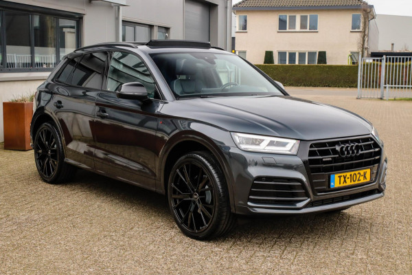 Audi Q5 2.0 TFSI Quattro Pro Line S S-Line 252pk Automaat! 1e Eig|NL|DLR|Panoramadak|Virtual Cockpit|LED Matrix|Black|22|Trekhaak