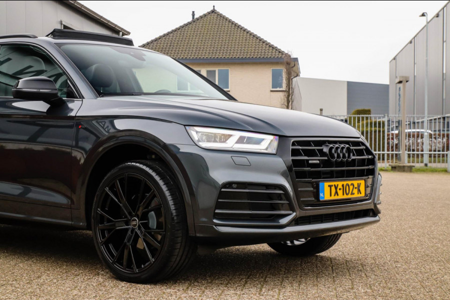 Audi Q5 2.0 TFSI Quattro Pro Line S S-Line 252pk Automaat! 1e Eig|NL|DLR|Panoramadak|Virtual Cockpit|LED Matrix|Black|22|Trekhaak