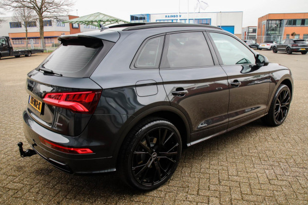 Audi Q5 2.0 TFSI Quattro Pro Line S S-Line 252pk Automaat! 1e Eig|NL|DLR|Panoramadak|Virtual Cockpit|LED Matrix|Black|22|Trekhaak