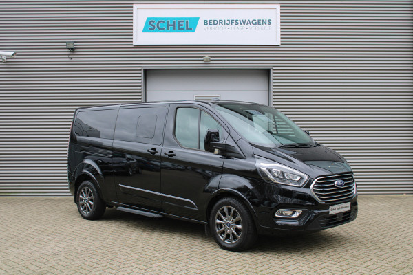 Ford Transit Custom Tourneo Dubbel Cabine 320 2.0 TDCI L2H1 Titanium X 170pk - Adaptive - Xenon - Blind Spot - Navigatie - Camera - Rijklaar