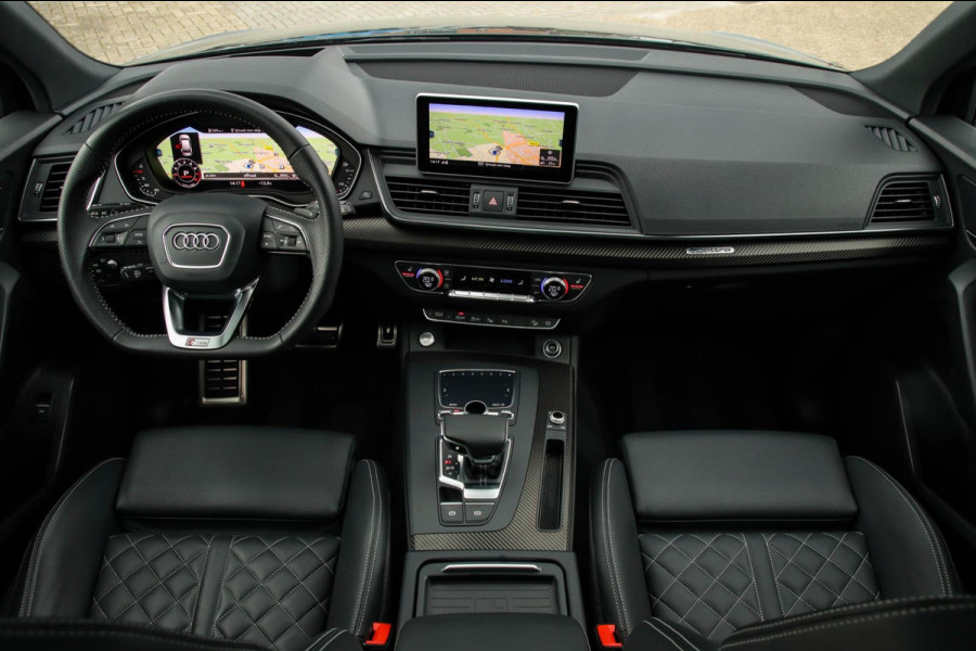 Audi Q5 2.0 TFSI Quattro Pro Line S S-Line 252pk Automaat Luchtvering|Kuipstoelen|Panoramadak|Virtual Cockpit|360|HUD|ACC|Black|22