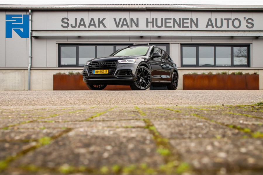 Audi Q5 2.0 TFSI Quattro Pro Line S S-Line 252pk Automaat Luchtvering|Kuipstoelen|Panoramadak|Virtual Cockpit|360|HUD|ACC|Black|22