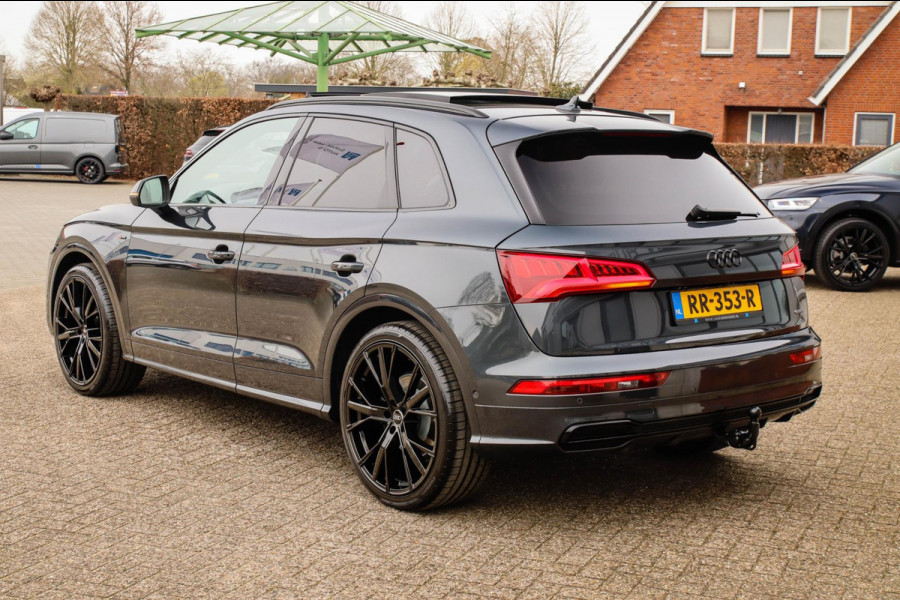 Audi Q5 2.0 TFSI Quattro Pro Line S S-Line 252pk Automaat Luchtvering|Kuipstoelen|Panoramadak|Virtual Cockpit|360|HUD|ACC|Black|22