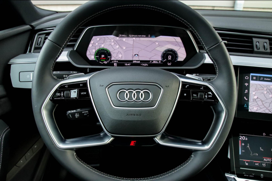 Audi e-tron 55 Quattro S Edition Pro Line S S-Line 408pk! 12%|1e|NL|DLR|Panoramadak|Virtual Cockpit|Luchtvering|ACC|360|Black|22