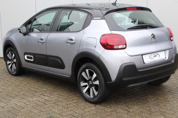 Citroën C3 1.2-83pk PureTech 'Feel-Pack'. Fijne comfortabele wagen ! Airco, cruise cntrl, metallic lak, LM wielen, parkeersensoren achter etc.