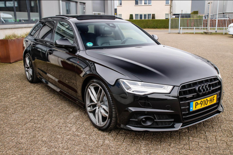 Audi A6 AVANT 2.0 TFSI Quattro S line Edition 252pk Automaat 1e Eig|DLR|Lederen sportstoelen|Panoramadak|LED Matrix|Black|Trekhaak