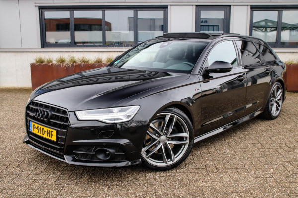 Audi A6 AVANT 2.0 TFSI Quattro S line Edition 252pk Automaat 1e Eig|DLR|Lederen sportstoelen|Panoramadak|LED Matrix|Black|Trekhaak