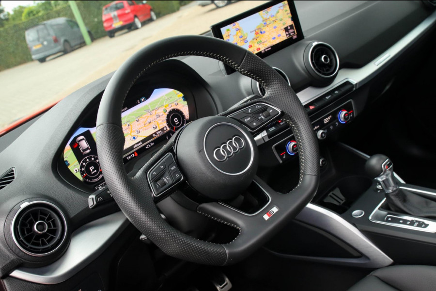 Audi Q2 1.4 TFSI CoD Sport Pro Line S S-line 150pk S-Tronic! 1e|Virtual Cockpit|Panoramadak|LED Matrix|3D Knippers|Leder|Black|19