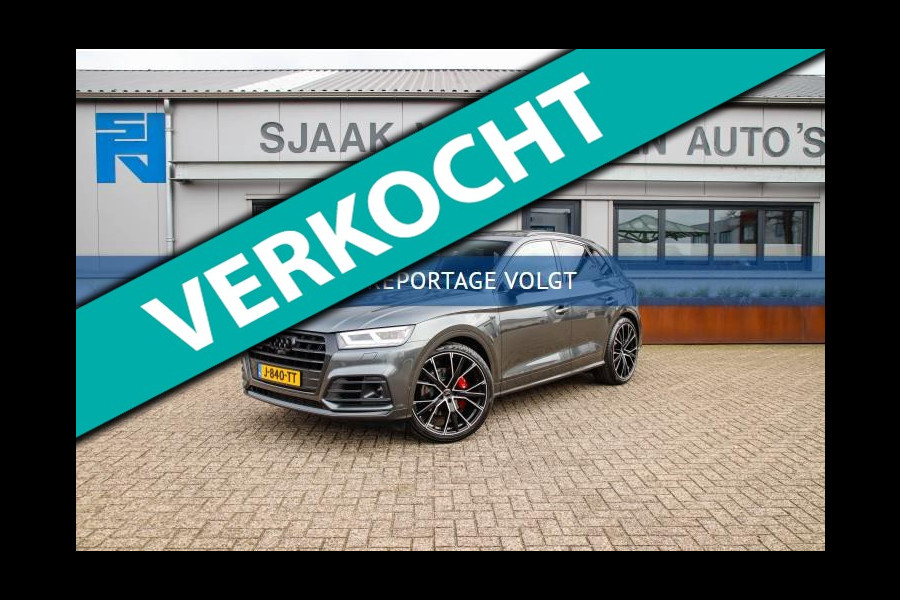 Audi Q5 3.0TFSI SQ5 Quattro S-Line 354pk Automaat 1e Eig|DLR|Kuipstoelen|Panoramadak|Virtual Cockpit|Luchtvering|Black Pack|22inch