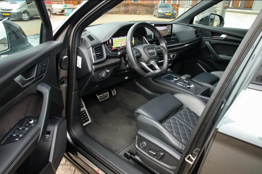 Audi Q5 3.0TFSI SQ5 Quattro S-Line 354pk Automaat 1e Eig|DLR|Kuipstoelen|Panoramadak|Virtual Cockpit|Luchtvering|Black Pack|22inch