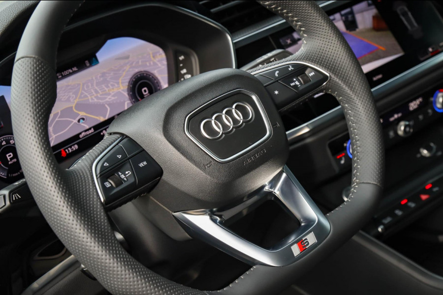 Audi Q3 35 TFSI 1.5 TFSI S Line Pro Line S 150pk S-Tronic 1e Eig|DLR|Panoramadak|Virtual Cockpit|LED Matrix|Leder|ACC|20inch|Black