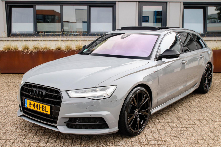 Audi A6 Avant 1.8 TFSI S-Line Automaat 190pk! 1e Eig|DLR|Nardo Grey|Panoramadak|RS Kuipstoelen elektrisch|LED|Camera|20inch|Black