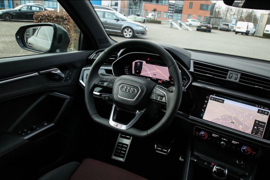 Audi Q3 35 TFSI 1.5 TFSI S Line Pro Line S 150pk S-Tronic! 1e|Panoramadak|Virtual Cockpit|LED Matrix|Leder elektrisch|20inch|Black