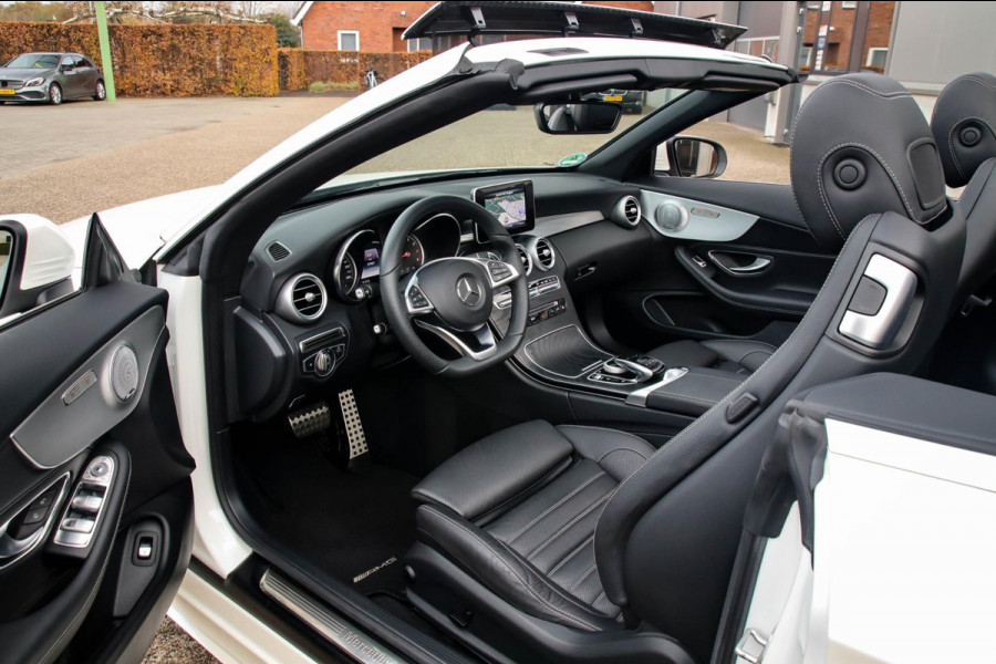 Mercedes-Benz C-Klasse Cabrio 180 Edition 1 AMG Styling 9G Automaat 156pk 1 Eig|DLR|23dkm|Lederen sportstoelen|LED|Airscarf|19inch