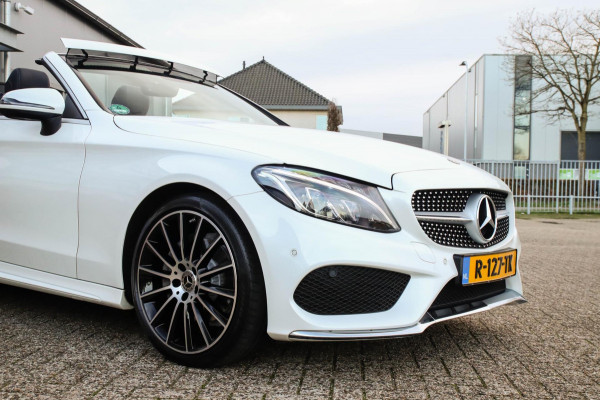 Mercedes-Benz C-Klasse Cabrio 180 Edition 1 AMG Styling 9G Automaat 156pk 1 Eig|DLR|23dkm|Lederen sportstoelen|LED|Airscarf|19inch