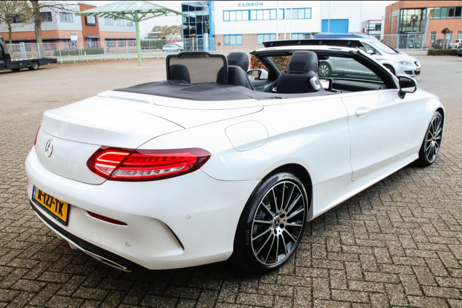 Mercedes-Benz C-Klasse Cabrio 180 Edition 1 AMG Styling 9G Automaat 156pk 1 Eig|DLR|23dkm|Lederen sportstoelen|LED|Airscarf|19inch