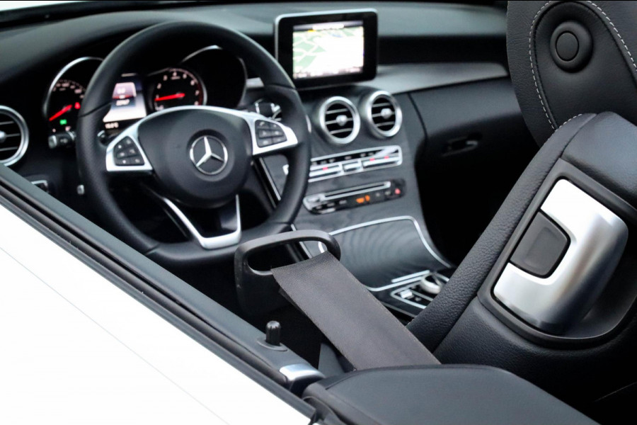 Mercedes-Benz C-Klasse Cabrio 180 Edition 1 AMG Styling 9G Automaat 156pk 1 Eig|DLR|23dkm|Lederen sportstoelen|LED|Airscarf|19inch