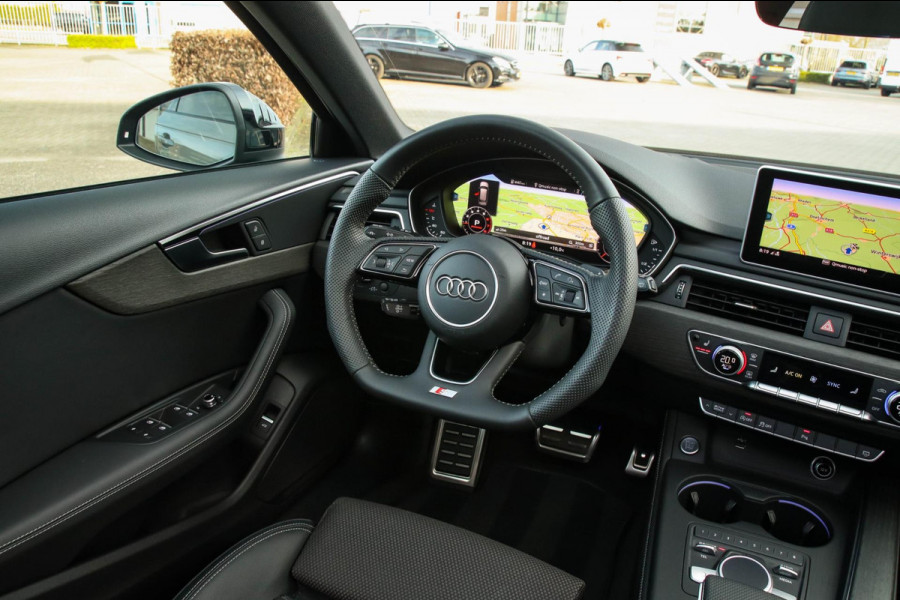 Audi A4 Avant 40 2.0TFSI S line Black Edition Facelift 190pk S-Tronic 1e|Panoramadak|Virtual Cockpit|Leder|LED Matrix|Camera|Black