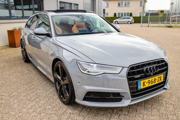 Audi A6 Avant 2.0 TFSI Quattro S line Edition 252pk Automaat! 1e|Audi Exclusive|Nardo Grey|Panoramadak|Kuipstoelen|Luchtvering|360