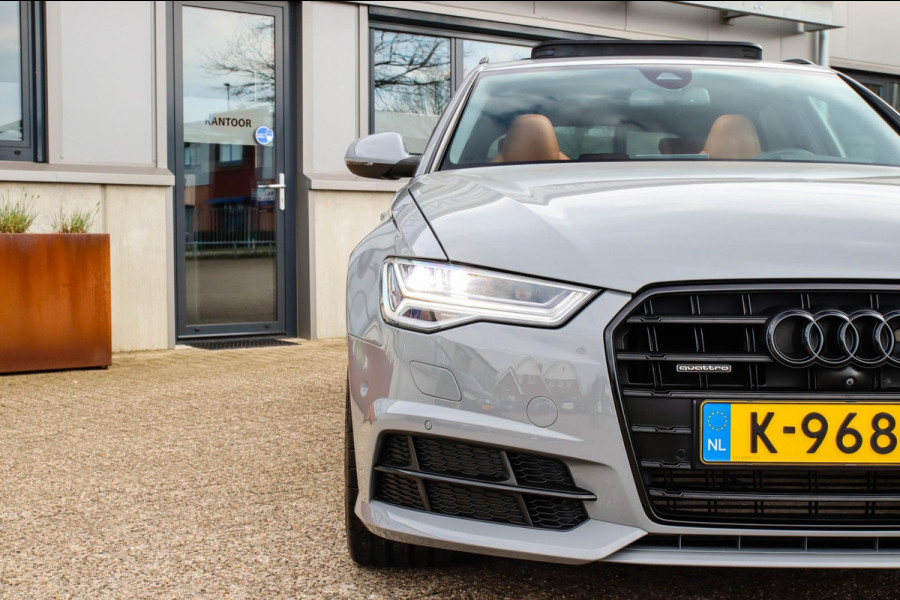 Audi A6 Avant 2.0 TFSI Quattro S line Edition 252pk Automaat! 1e|Audi Exclusive|Nardo Grey|Panoramadak|Kuipstoelen|Luchtvering|360