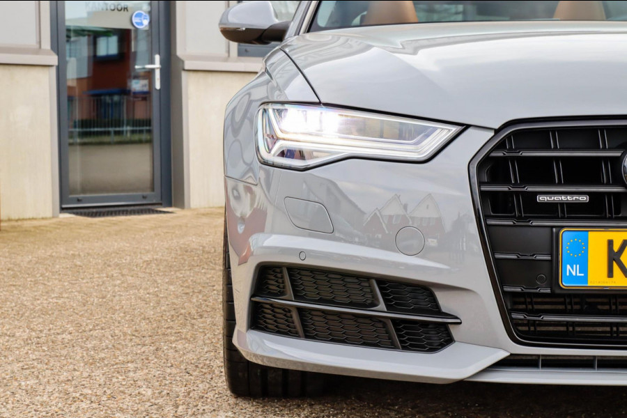 Audi A6 Avant 2.0 TFSI Quattro S line Edition 252pk Automaat! 1e|Audi Exclusive|Nardo Grey|Panoramadak|Kuipstoelen|Luchtvering|360