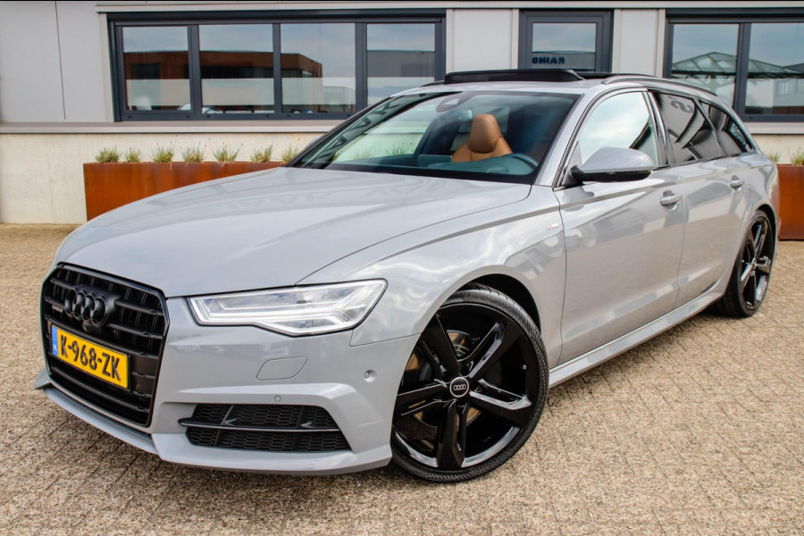 Audi A6 Avant 2.0 TFSI Quattro S line Edition 252pk Automaat! 1e|Audi Exclusive|Nardo Grey|Panoramadak|Kuipstoelen|Luchtvering|360