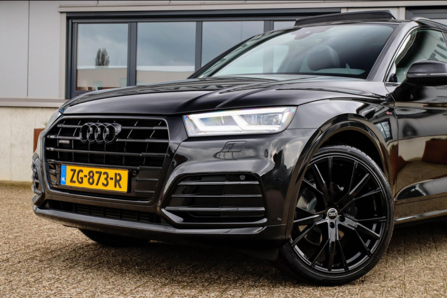 Audi Q5 2.0 TFSI Quattro Pro Line S S-Line 252pk Automaat! NL|Luchtvering|Panoramadak|Virtual Cockpit|Camera|Black|22inch|Trekhaak