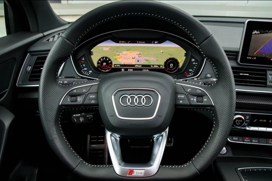 Audi Q5 2.0 TFSI Quattro Pro Line S S-Line 252pk Automaat 1e Eig|DLR|Panoramadak|Virtual Cockpit|Leder|LED Matrix|ACC|Black|21inch