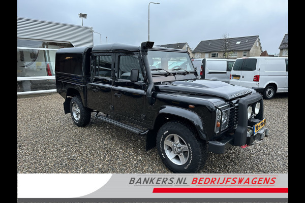 Land Rover Defender 2.2 D 130" Crew Cab Airco snorkel lier Grijs Kenteken