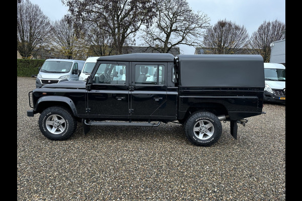 Land Rover Defender 2.2 D 130" Crew Cab Airco snorkel lier Grijs Kenteken