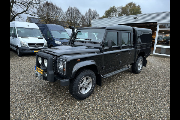 Land Rover Defender 2.2 D 130" Crew Cab Airco snorkel lier Grijs Kenteken