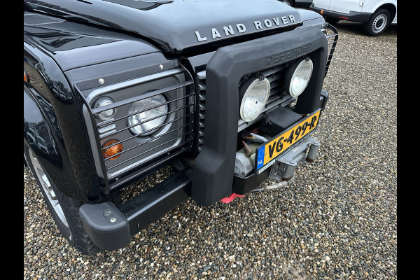 Land Rover Defender 2.2 D 130" Crew Cab Airco snorkel lier Grijs Kenteken