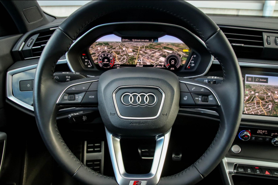 Audi Q3 35 TFSI 1.5 TFSI S Line Pro Line S 150pk S-Tronic Panoramadak|Virtual Cockpit|LED Matrix|Leder|Keyless|Camera|20inch|Black