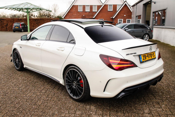 Mercedes-Benz CLA-Klasse CLA 45 AMG 4MATIC 7G 381pk! Dealer|Full Option|Designo|Panoramadak|Schaalstoelen incl. Memory|Performance