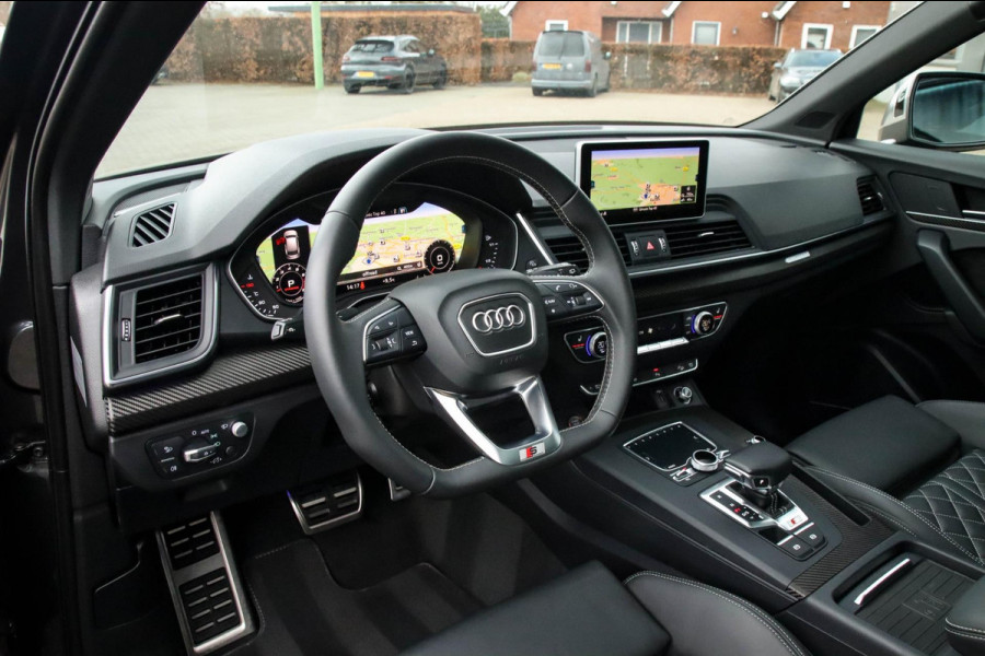 Audi Q5 3.0TFSI SQ5 Quattro S-Line 354pk Automaat! 2e Eig|DLR|Luchtvering|Kuipstoelen|Panoramadak|Virtual Cockpit|Black|Carbon|22