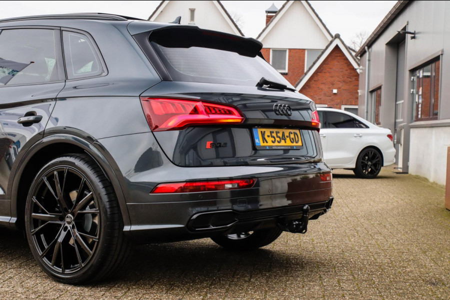 Audi Q5 3.0TFSI SQ5 Quattro S-Line 354pk Automaat! 2e Eig|DLR|Luchtvering|Kuipstoelen|Panoramadak|Virtual Cockpit|Black|Carbon|22