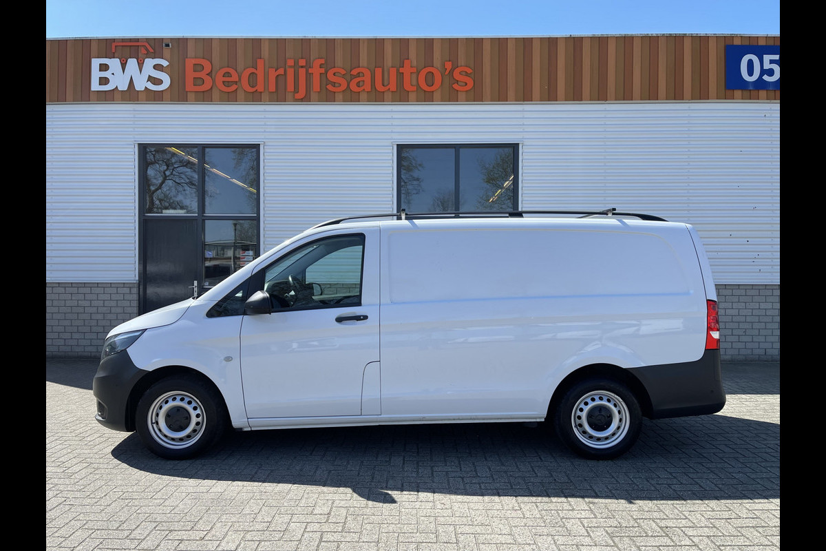 Mercedes-Benz Vito 114 CDI Lang L2H1 / rijklaar € 15.950 ex btw / lease vanaf € 355 / airco / cruise / ingerichte laadruimte / trekhaak 2000 kg / plekjes rondom