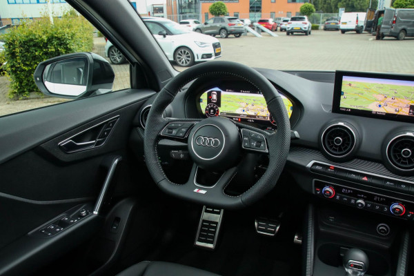 Audi Q2 1.4 TFSI CoD Sport Pro Line S S-line 150pk S-Tronic! 1e|Virtual Cockpit|Panoramadak|LED Matrix|3D Knippers|Leder|Black|18