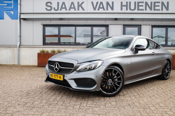 Mercedes-Benz C-Klasse Coupé 250 Business AMG Styling Night Edition 9G Automaat 211pk! DLR|Magno Grey|Lederen sportstoelen|19inch