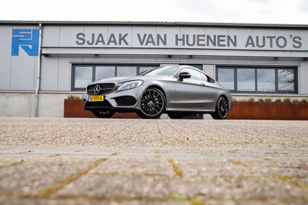 Mercedes-Benz C-Klasse Coupé 250 Business AMG Styling Night Edition 9G Automaat 211pk! DLR|Magno Grey|Lederen sportstoelen|19inch