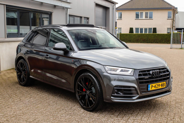 Audi Q5 2.0 TFSI Quattro Pro Line S S-Line 252pk Automaat! 2e|Dealer|Luchtvering|Panoramadak|Virtual Cockpit|Camera|ACC|Black|22