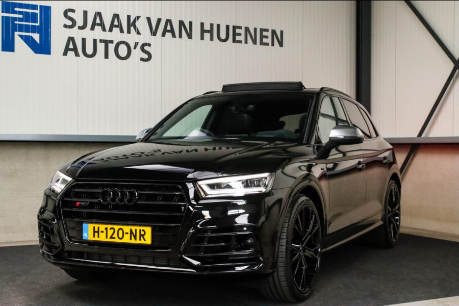 Audi SQ5 3.0TFSI Q5 Quattro S-Line 354pk Automaat! 1e Eig|DLR|Luchtvering|Kuipstoelen|Panoramadak|Virtual Cockpit|Black|Carbon|22